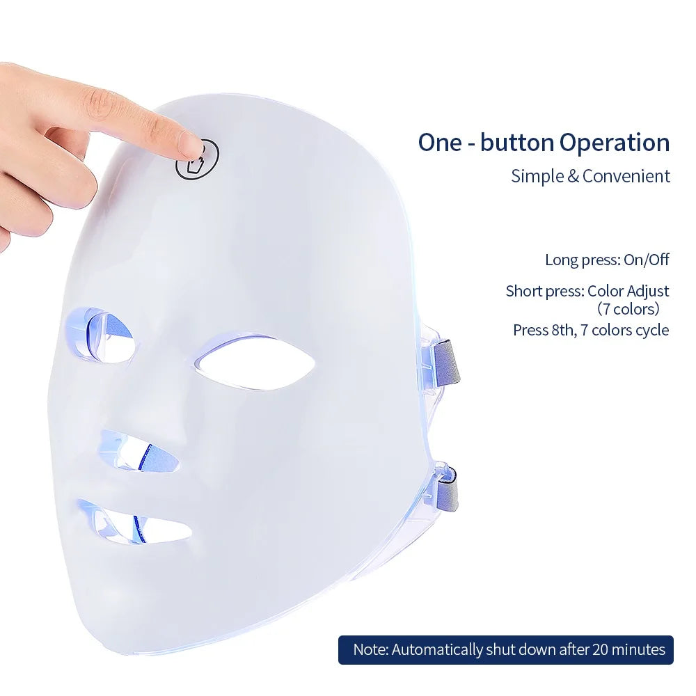 RadiantGlow™ LED Facial Mask